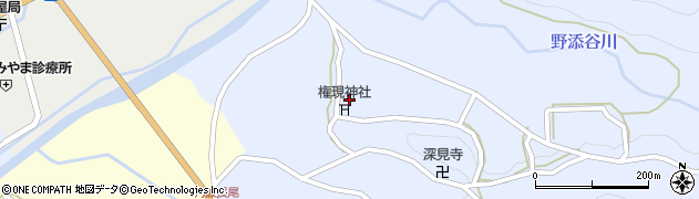 京都府南丹市美山町野添（夷堂）周辺の地図