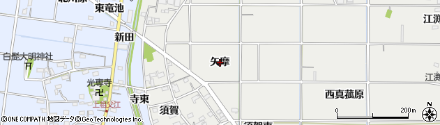 愛知県一宮市明地（矢摩）周辺の地図