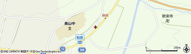 京都府南丹市美山町静原（桧ノ浦）周辺の地図