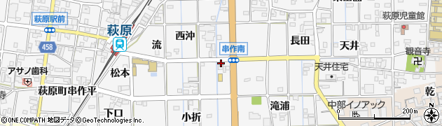 愛知県一宮市萩原町串作東沖27周辺の地図