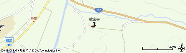 京都府南丹市美山町静原（狐段）周辺の地図