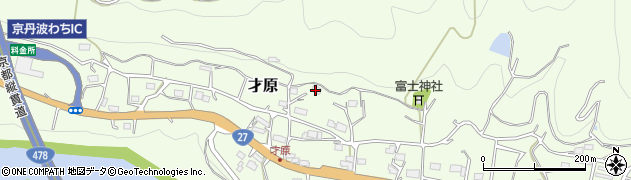 京都府京丹波町（船井郡）才原（地遠）周辺の地図