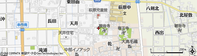 愛知県一宮市萩原町串作河室浦45周辺の地図
