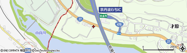 京都府船井郡京丹波町才原中野田周辺の地図