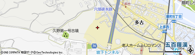 神奈川県小田原市多古周辺の地図