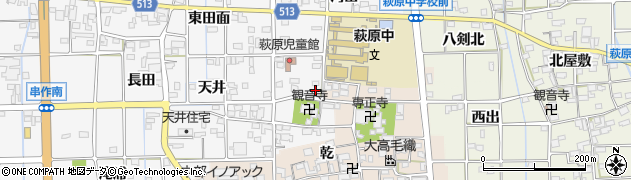 愛知県一宮市萩原町串作河室浦31周辺の地図