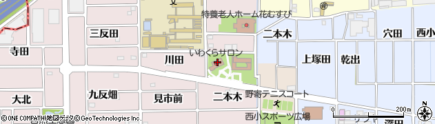 愛知県岩倉市北島町（二本木）周辺の地図