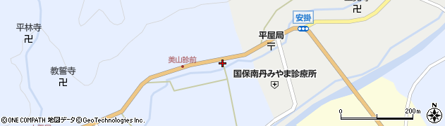 京都府南丹市美山町上平屋（野古）周辺の地図