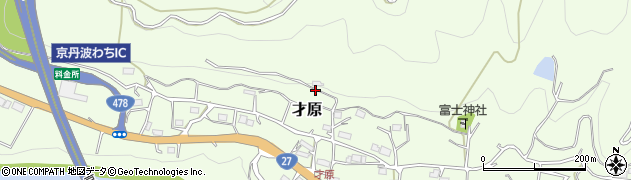 京都府船井郡京丹波町才原大迫周辺の地図