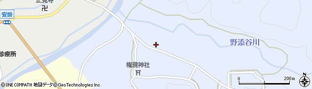 京都府南丹市美山町野添（滝ノ下）周辺の地図