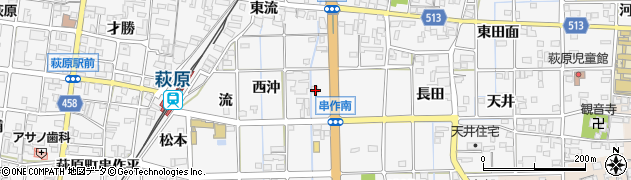 愛知県一宮市萩原町串作東沖15周辺の地図