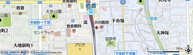 愛知県岩倉市下本町流周辺の地図