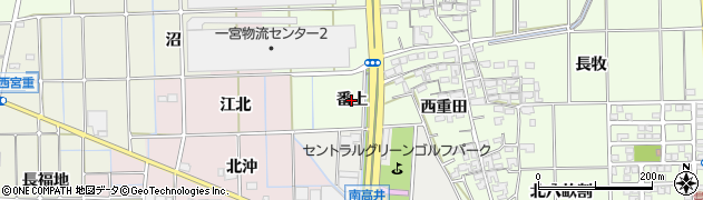 愛知県一宮市大和町北高井（番上）周辺の地図