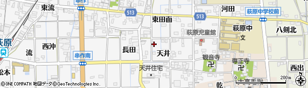 愛知県一宮市萩原町串作天井10周辺の地図