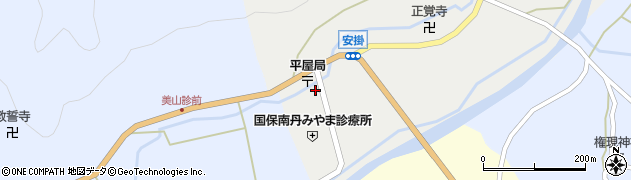 京都府南丹市美山町安掛周辺の地図