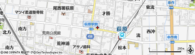 愛知県一宮市萩原町串作才勝1532周辺の地図