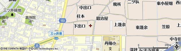 愛知県一宮市丹陽町三ツ井（茂八杁）周辺の地図