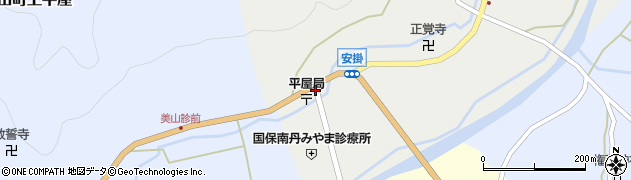 京都府南丹市美山町安掛（中）周辺の地図