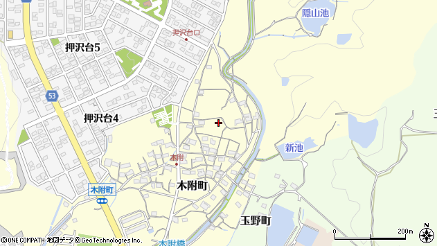 〒487-0003 愛知県春日井市木附町の地図