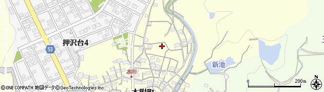 愛知県春日井市木附町周辺の地図