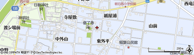 愛知県一宮市上祖父江紙屋浦60周辺の地図