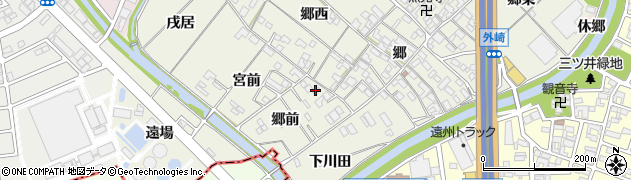 愛知県一宮市丹陽町外崎（郷前）周辺の地図