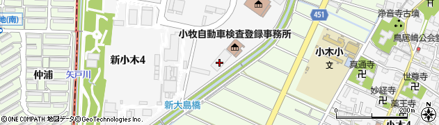 愛知県自動車会議所小牧事務所周辺の地図