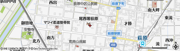 愛知県一宮市萩原町串作水絶周辺の地図