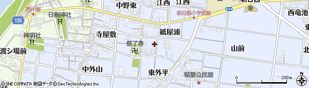 愛知県一宮市上祖父江紙屋浦52周辺の地図