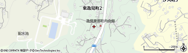神奈川県横須賀市東逸見町周辺の地図
