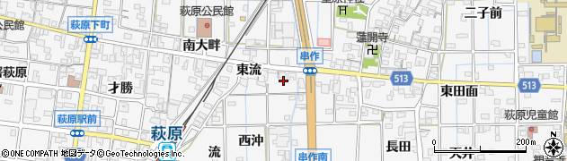 愛知県一宮市萩原町串作東沖996周辺の地図
