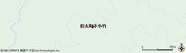 島根県安来市伯太町下小竹周辺の地図