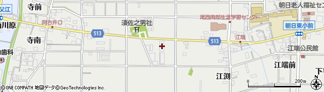 愛知県一宮市明地西阿古井93周辺の地図