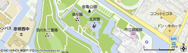 玄宮園周辺の地図
