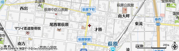 愛知県一宮市萩原町串作才勝1512周辺の地図