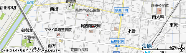 愛知県一宮市萩原町串作水絶10周辺の地図