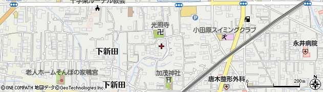 神奈川県小田原市鴨宮周辺の地図
