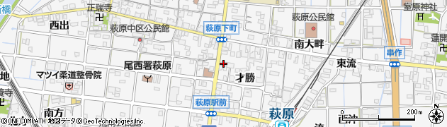 愛知県一宮市萩原町串作才勝1462周辺の地図