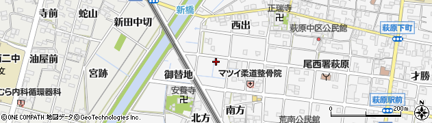 愛知県一宮市萩原町串作蛇塚8周辺の地図