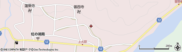 京都府南丹市美山町大野（井ノ元）周辺の地図