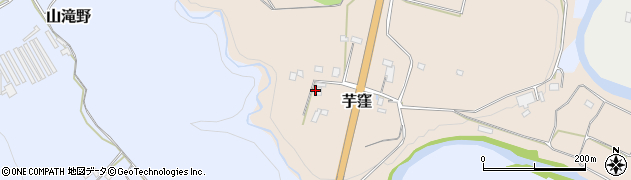 千葉県君津市芋窪周辺の地図