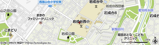 春日井市立岩成台西小学校周辺の地図