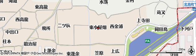 愛知県一宮市丹陽町三ツ井東小屋畑周辺の地図