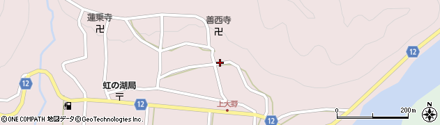 京都府南丹市美山町大野周辺の地図