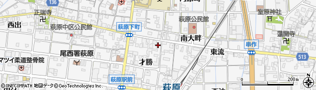 愛知県一宮市萩原町串作才勝1449周辺の地図