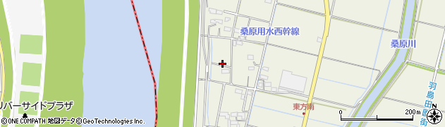 岐阜県羽島市桑原町（東方）周辺の地図