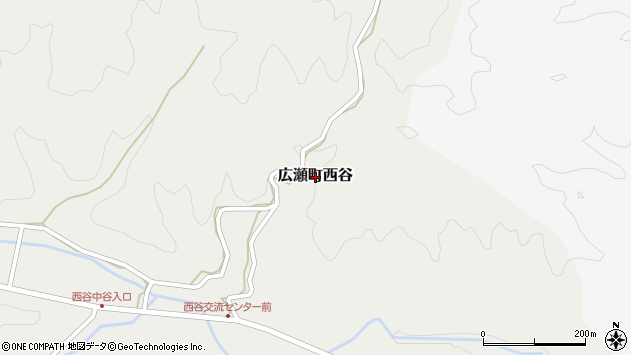 〒692-0624 島根県安来市広瀬町西谷の地図