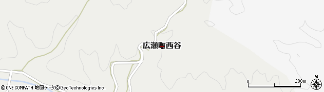 島根県安来市広瀬町西谷周辺の地図
