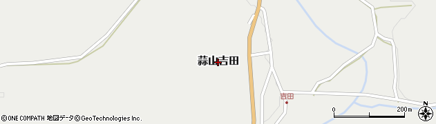 岡山県真庭市蒜山吉田周辺の地図