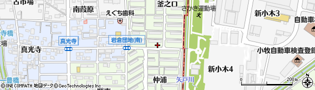 愛知県岩倉市東新町周辺の地図